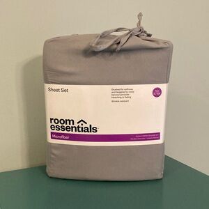 Room Essentials Target Gray Twin/TwinXL Sheet  3 Pc. Set Microfiber